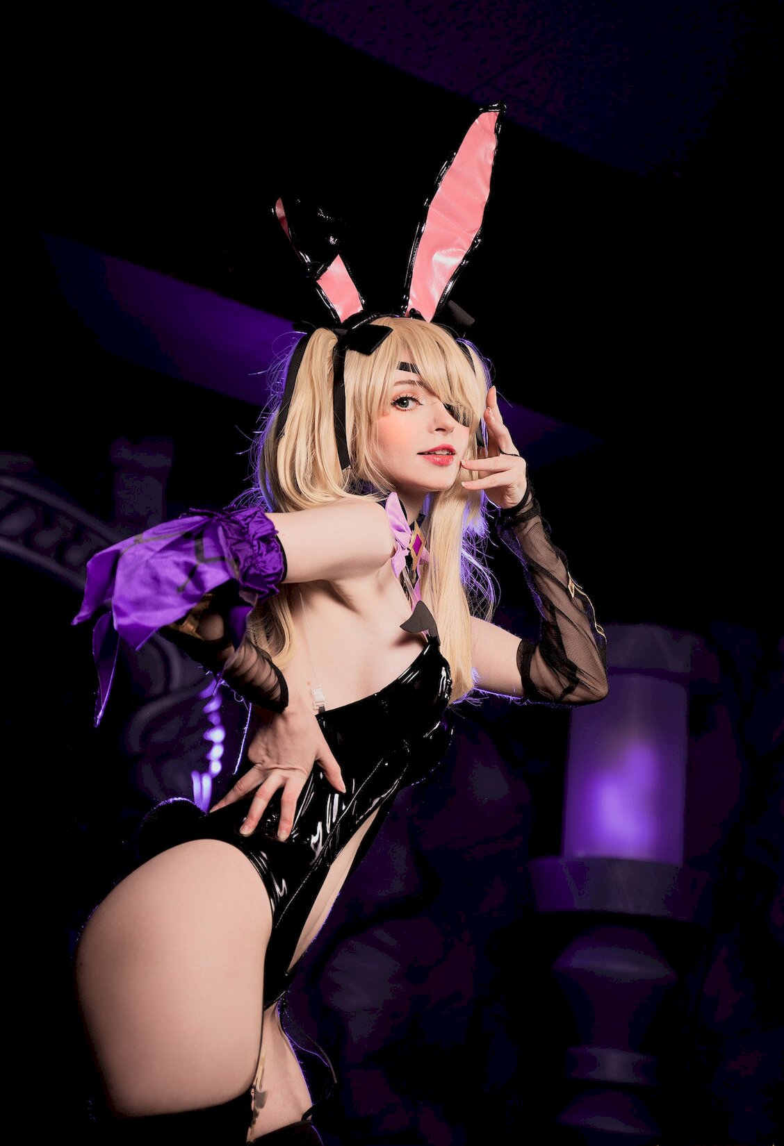 ͼ ˿Ů PlayboyBunnyenshinmpact/24P milkyFischl [Cosд]  Vol.Peach P.1 