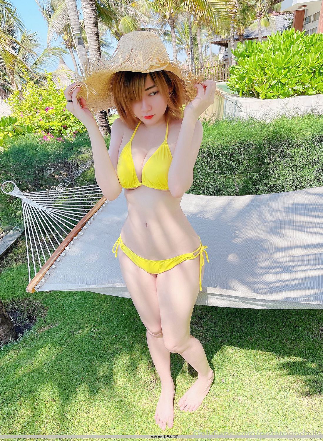 ˽][Coser PotatoodzillaYellow Bikini  ] ֽ Ů˷Ƭ [ģCOSER P.1 